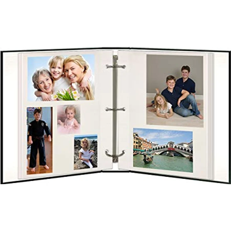 Pioneer Foto Alben 100 Seite Kunstleder mit Gold Prägung Cover 3 Ring Magnet Album Traditionell hunter green - Preisvergleich – Bild 6