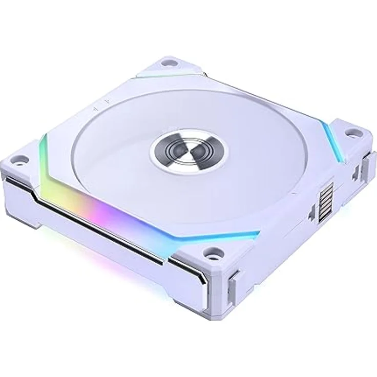 Lian Li PC Lüfter 120mm UNI FAN SL120 V2 RGB PWM - PC Fan - L-Connect 3-Software - 32 RGB-LEDs - Gehäuse Lüfter - RGB Lüfter 120mm - Gehäuselüfter 120mm - Lüfter PC - PC Lüfter RGB - Weiß – Bild 1