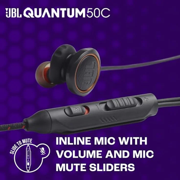 JBL Quantum 50C In-Ear-Kopfhörer (Freisprechfunktion, Stummschaltung) – Bild 5