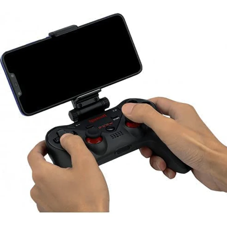 Redragon Ceres G812, Gaming Controller für PC, PS4, Android und iOS, kabellos und verkabelt, Schwarz – Bild 5