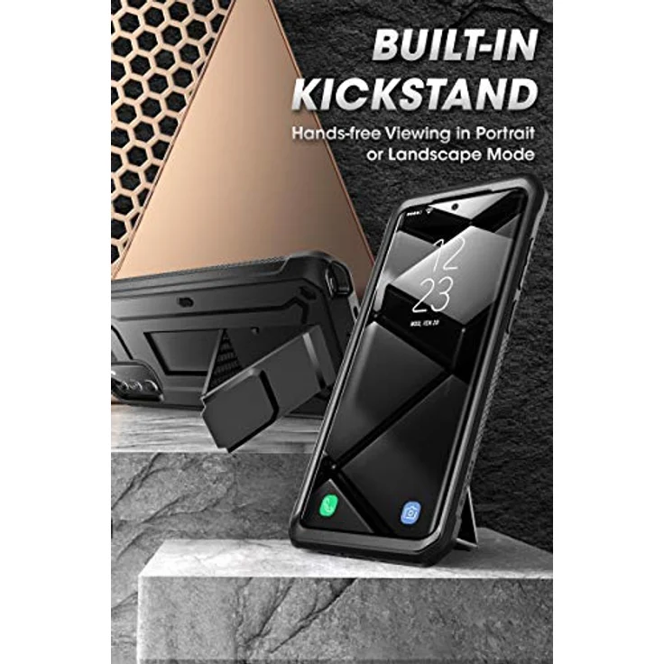 SUPCASE UBPro Outdoor Hülle für Samsung Galaxy Note 20 Ultra (6.9") 5G, Rugged Schutzhülle mit Gürtelclip und Ständer, Schwarz – Bild 3