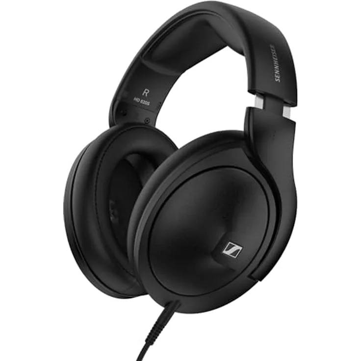 Sennheiser HD 620S geschlossene Kopfhörer - audiophiler Stereo Sound mit lautsprecherähnlichem Raumgefühl und optimiertem Surround für immersiven Klang - mit Kabel, schwarz