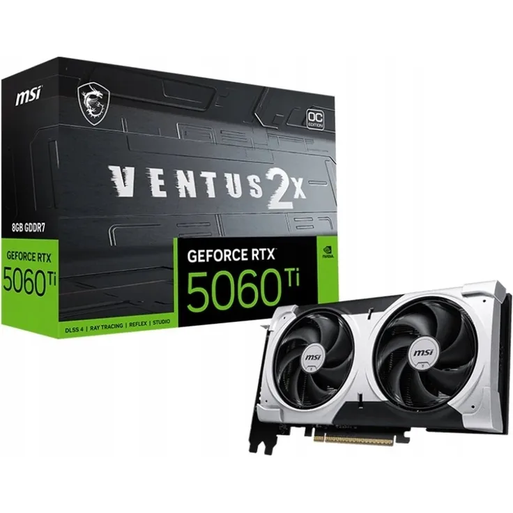 MSI GeForce RTX 5060 Ti VENTUS 2X PLUS, 8GB GDDR7, PCIe 5.0 Grafikkarte