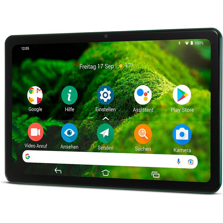 Doro Tablet, 10,4-Zoll-Display, Full HD Touchscreen, Seniorentablet mit 4 Lautsprechern, extragroße Symbole, Android 12, extra hell einstellbar, Forest – Bild 1