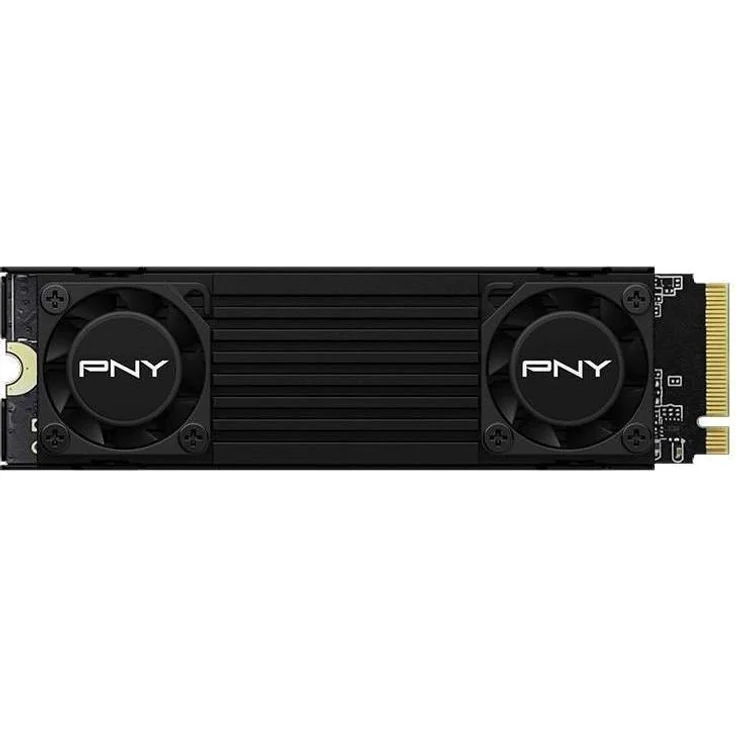 PNY CS3150 2TB SSD M.2 GEN5 NVMe mit schwarzem Kühlkörper, 2000 GB, M.2 2280, bis zu 12.000 MB/s Lese- und 11.000 MB/s Schreibgeschwindigkeit