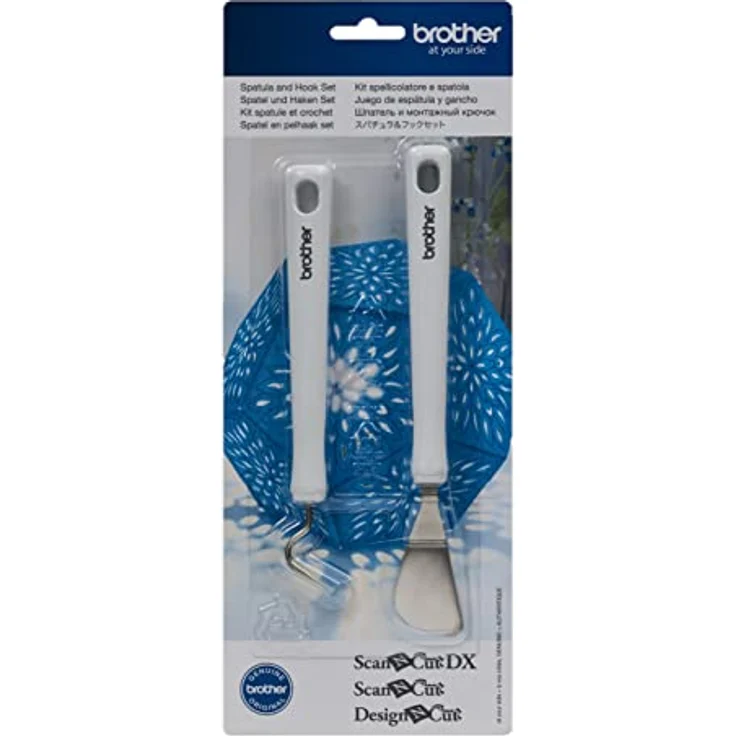 Brother Spatel und Haken Set für ScanNCut, präzises Zubehör zur Verwendung mit der Brother Scanner-Schneidemaschine, 18,5 cm und 16 cm Länge – Bild 1