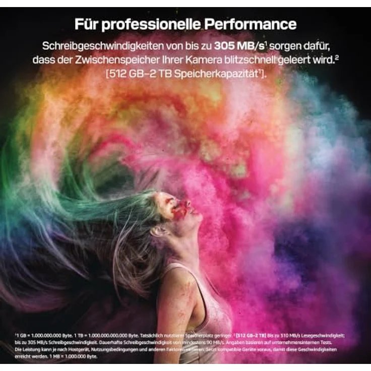 SanDisk SDXC Extreme PRO, UHS-II V90, 128 GB, bis zu 310 MB/s Schreibgeschwindigkeit – Bild 2
