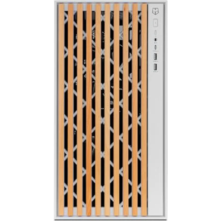 NOX XTREME PRODUCTS Hummer Element - Semitower ATX | M-ATX | ITX, gehärtetes Glas, 3x 140mm Lüfter, Platz für 10 Lüfter, USB-C und 3.0, Weiß – Bild 2