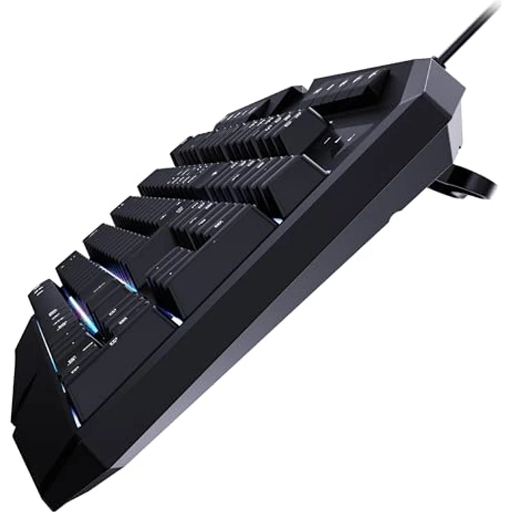 Speedlink LUDICIUM RGB Rainbow Gaming Keyboard - RGB Gaming Tastatur mit Kabel, deutsches Layout QWERTZ, Windows Key Lock, WASD-Switch, 10 Multimediatasten, kabelgebunden, schwarz – Bild 3