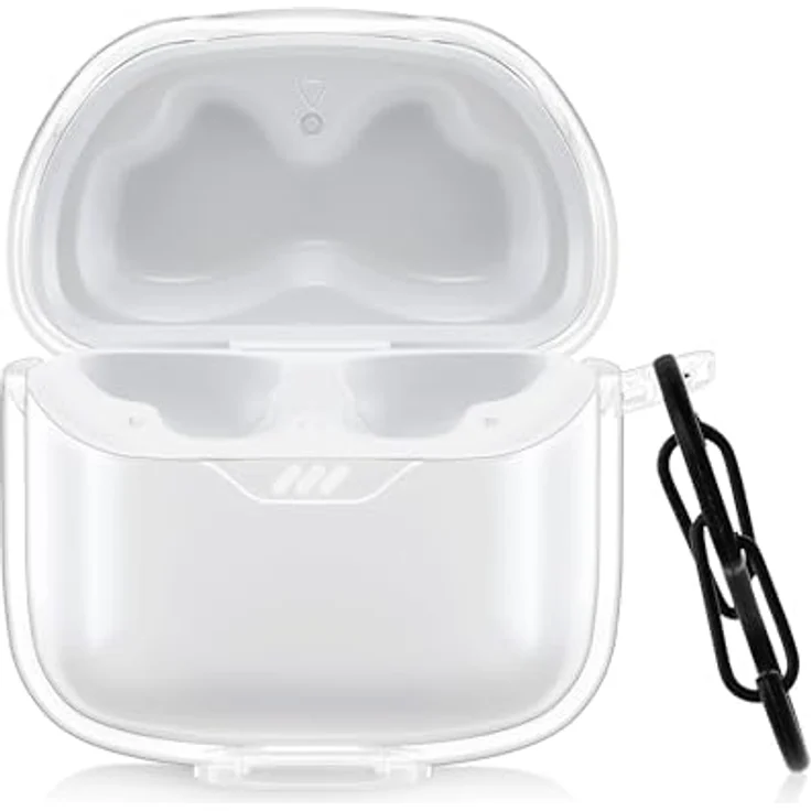 kwmobile Hülle kompatibel mit JBL Tune Flex - TPU Silikon Schutzhülle Case Cover Kopfhörer Transparent - Flexibel und elastisch, transparenter Auftritt – Bild 1