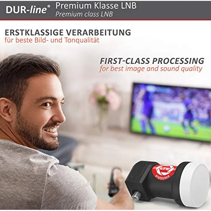 DUR-line MDA 80 Satellitenschüssel anthrazit + Single LNB – Bild 10