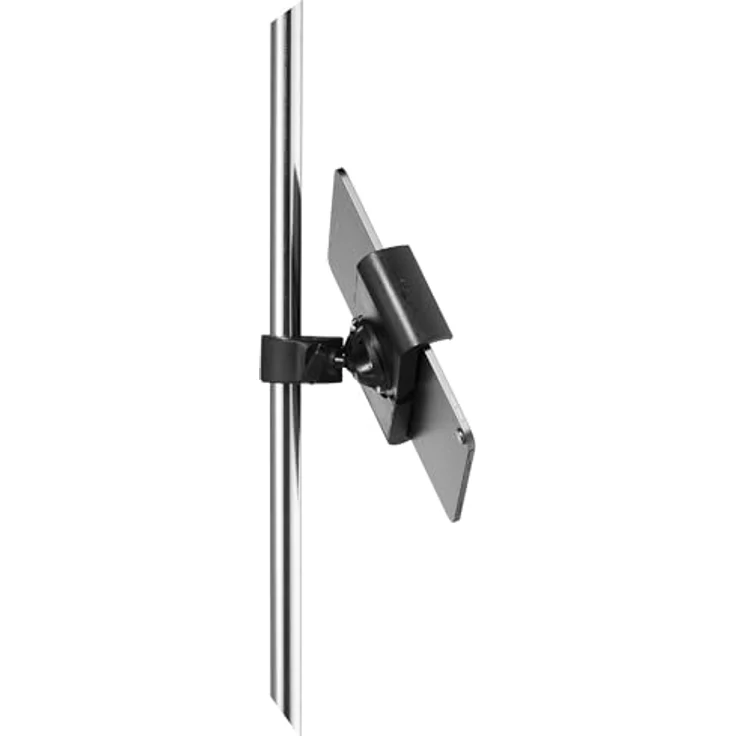 Durable Tablet Klemmhalterung Tough CLAMP XL, 360° drehbar für Tablets 7-13", für Regalböden/Stangen, schwarz – Bild 3
