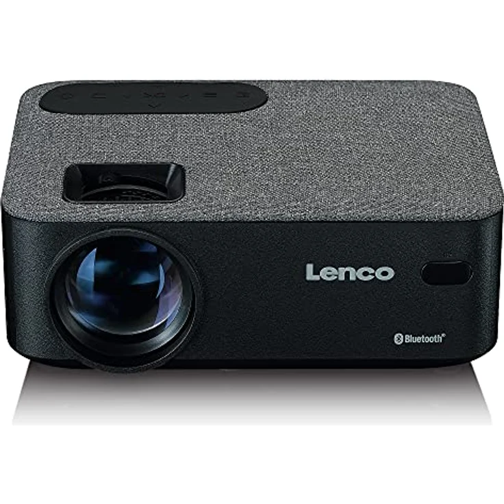 Lenco LPJ-700 Mini Beamer - Bluetooth Beamer - Mini Projektor 4000 Lumen - 30.000 Stunden Lebensdauer - Full HD - Bluetooth 5.0-2 x HDMI - USB - Fernbedienung - Schwarz/Grau – Bild 1