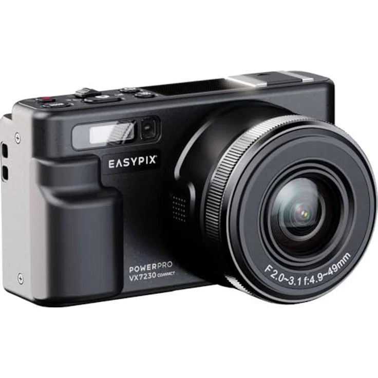 Easypix PowerPro VX7230, Kompakt Digitalkamera mit 72 MP, 10x optischem Zoom und 4K Video, Bildstabilisierung