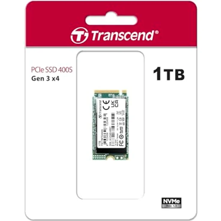 Transcend MTE400S 1 TB NVMe PCIe Gen3 x4 M.2 2242 Internal Solid State Drive (SSD) 3D TLC NAND (TS1TMTE400S) – Bild 2