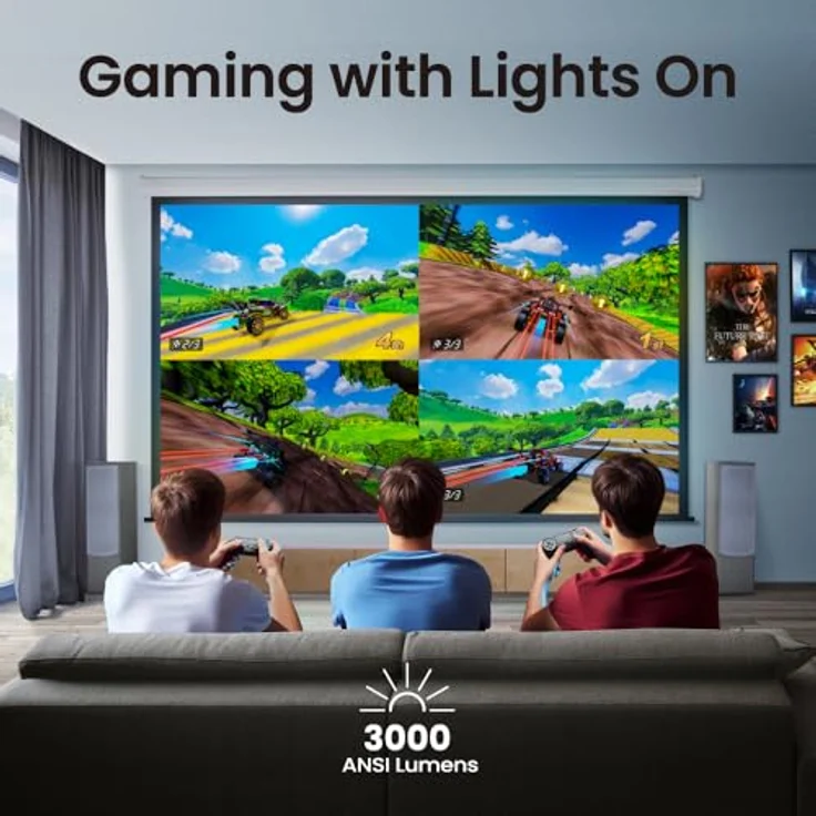 BenQ TK700ST 4K HDR 3000 Lumen Kurzdistanz-Film- und Gaming-Beamer mit 4 ms Reaktionszeit | 240 Hz Bildwiederholfrequenz | HDR10 & HLG | ARC/eARC-Unterstützung | 2D-Keystone-Korrektur | Bildrotation – Bild 2