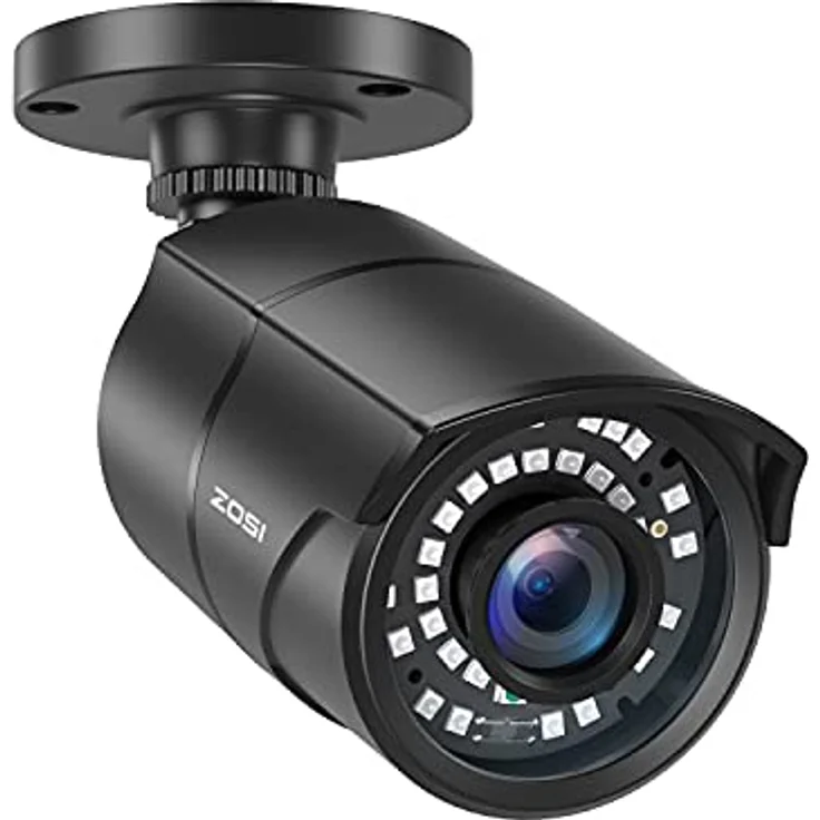 ZOSI CCTV 2.0MP 1080P Full HD Außen Überwachungskamera Sicherheitskamera 30M IR Nachtsicht BNC Kabelgebunden Metallgehäuse Schwarz – Bild 1