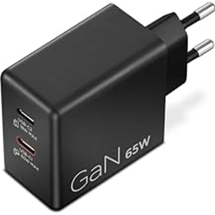 Lenovo Dual USB-C 65W GaN Power Adapter, Notebook Netzteil mit 2x USB-C Anschlüssen, kompakt und leicht, schwarz – Bild 5