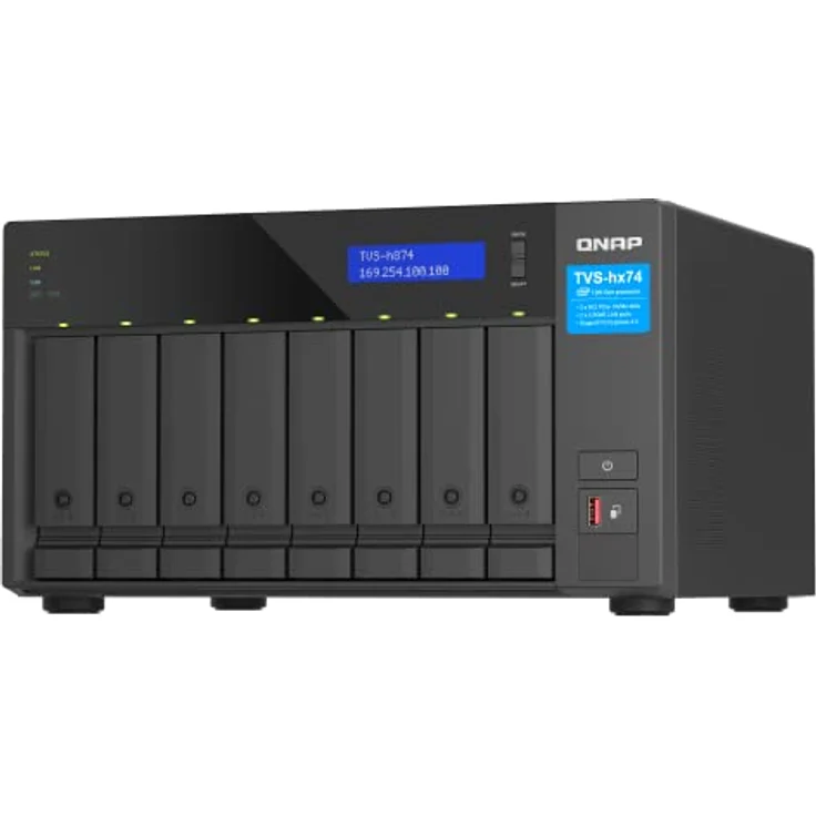 Qnap TVS-h874-i5-32G |Intel Core i5 Prozessor, 32 GB RAM, PCIe Gen 4, Schwarz, 8 Bay – Bild 5