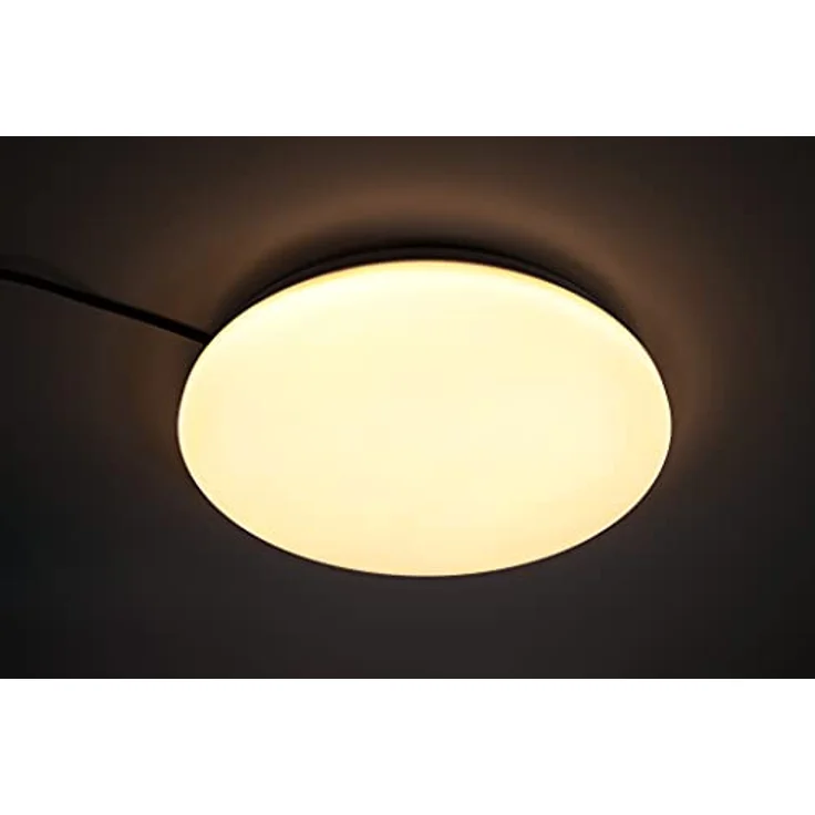 McShine - Deckenleuchte LED Deckenlampe | illumi | 18W, 1.440 lm, Ø33cm, warmweiß, 3000K rund flach modern, weiß – Bild 2