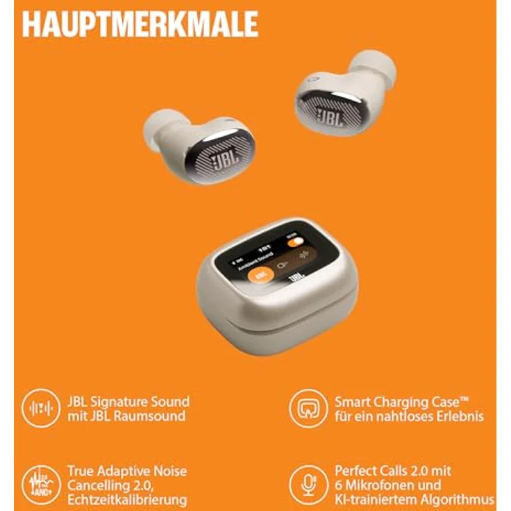 JBL Live Buds 4, Kabellose Noise-Cancelling-Ohrhörer mit Hi-Res Audio, Smart Charging Case, 40 Std. Akkulaufzeit, IP55 wasserdicht, Blau – Bild 5