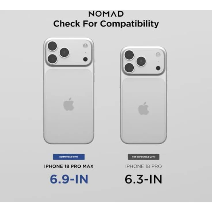 Nomad Clear Leather Case - rustic brown (Horween) für iPhone 18 Pro Max/17 Pro Max, transparentes Design mit echtem Horween-Leder und minimal behandelter Oberfläche. – Bild 2