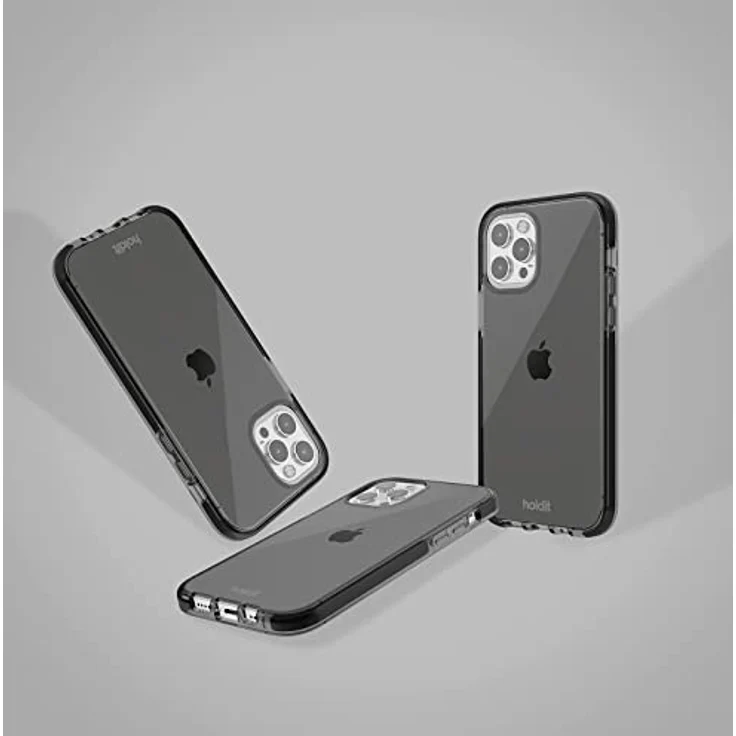 holdit Transparent Hülle für iPhone 11/XR (6,1") - Vergilbungsfrei TPU hülle - Flexiblem und Durchsichtige Handyhüllen in Getönter Farbe - Crystal Clear - Schwarz – Bild 4