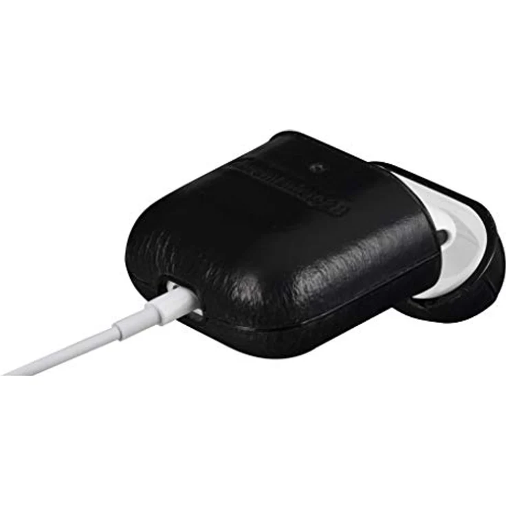 dbramante1928 Copenhagen - AirPods full grain leather case - Black (Kopfhörer Tasche), Kopfhörertasche + Schutzhülle, Schwarz – Bild 4