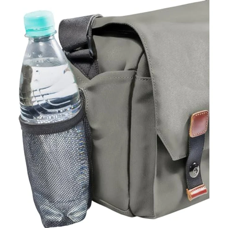 Mantona Kameratasche Milano grande (modische Universaltasche für Digital-Spiegelreflex-Kameras und Systemkameras plus Zubehör, Vintage, graues Interieur) grau - Preisvergleich – Bild 5