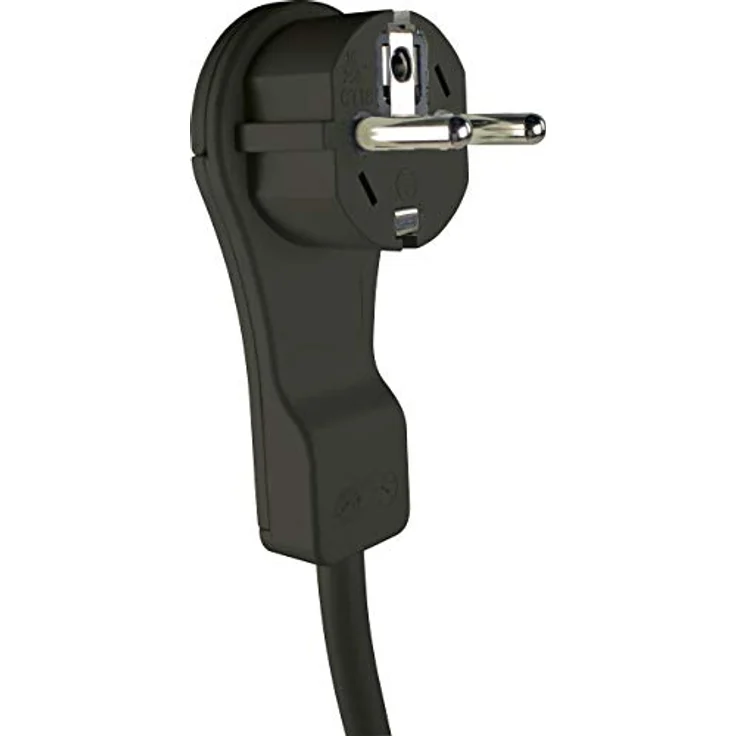 as - Schwabe Verlängerungsleitung 1000 cm, Flachstecker Schuko Typ F, ultraflaches Design, IP20 Schutzklasse, 16A Energieversorgung – Bild 2