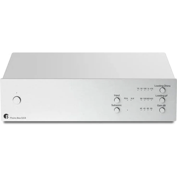 Pro-Ject Phono Box S3 B, Symmetrischer audiophiler Phono-Vorverstärker mit XLR-Eingängen, Silber – Bild 1
