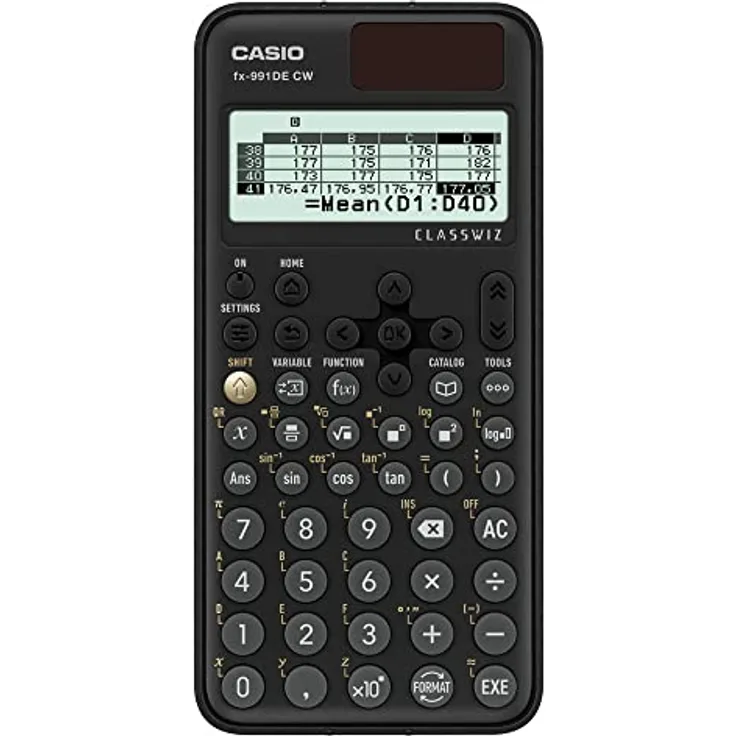 Casio FX-991DE CW ClassWiz technisch wissenschaftlicher Rechner, deutsche Menüführung