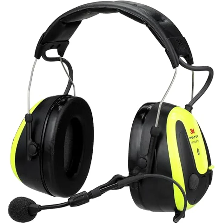 3M PELTOR WS ALERT X+ App, Bluetooth Headset mit Gehörschutz, leuchtendes Gelb, MRX21A3WS7, USB-C, Sprachübertragung in lauten Umgebungen – Bild 4