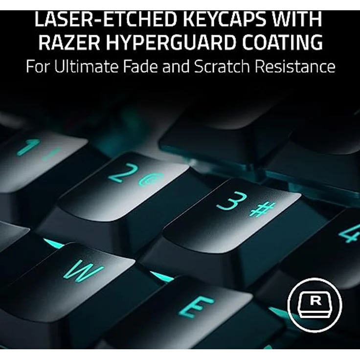 Razer DeathStalker V2 (Red Switch) - Optische Low-Profile-Gaming-Tastatur (Lineare Optische Switches, HyperSpeed Wireless, USB-C, Laser-Etched Tastenkappen) QWERTY US-Layout | Schwarz – Bild 4
