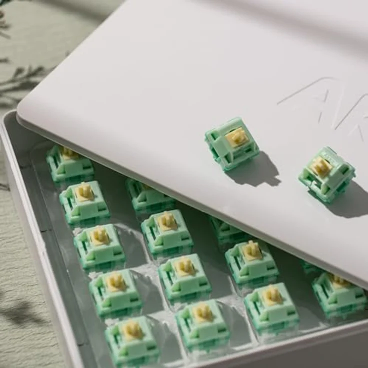 AKKO Cilantro Switch, mechanisch, 5-Pin, taktil, MX-Stem, 36g, lubed, 45 Stück – Bild 5