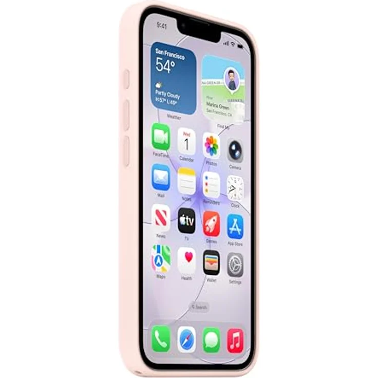 Apple iPhone 17e Silikon Case mit MagSafe, 45 % recyceltes Silikon, hellrosa – Bild 4