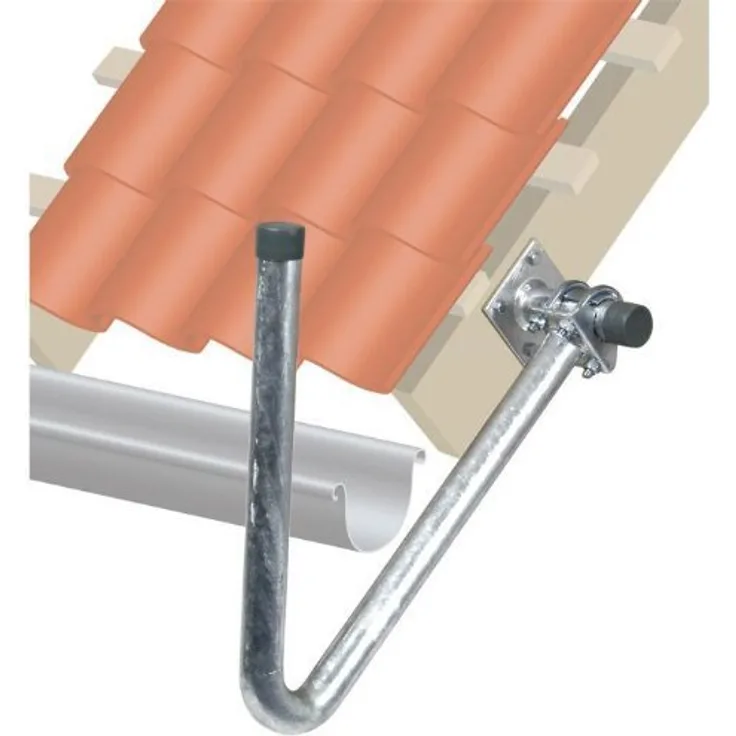 Fuba DUH 500 Dachüberstand-Halterung zur Montage von Offset-Parabolantennen an Dach-Überständen