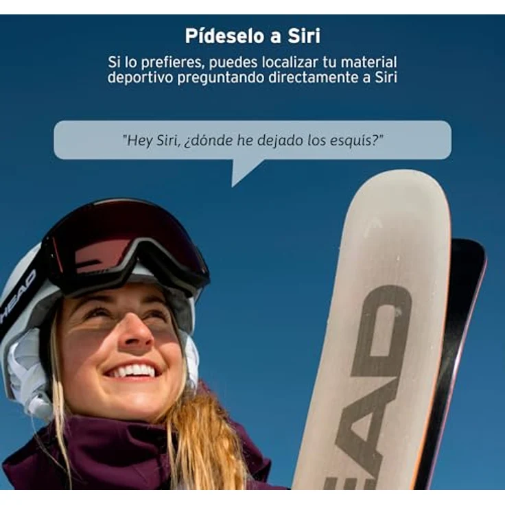 Head Ski & Snowboard Finder, Tracker mit Echtzeit-Standort, kompatibel mit iPhone, Schwarz – Bild 6