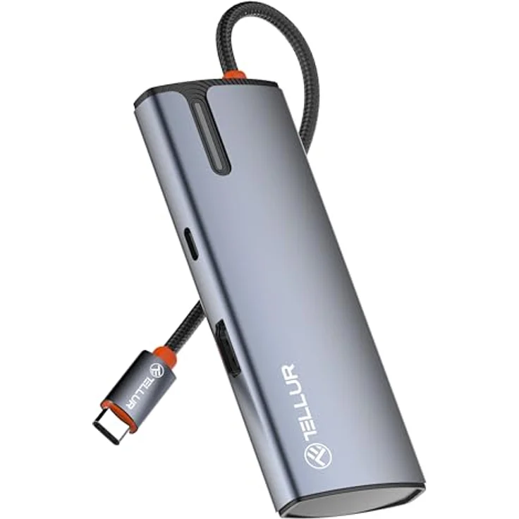 Tellur USB-C Hub, PD 3.0 100W, HDMI, 3X USB 3.0, kompakt und tragbar – Bild 2