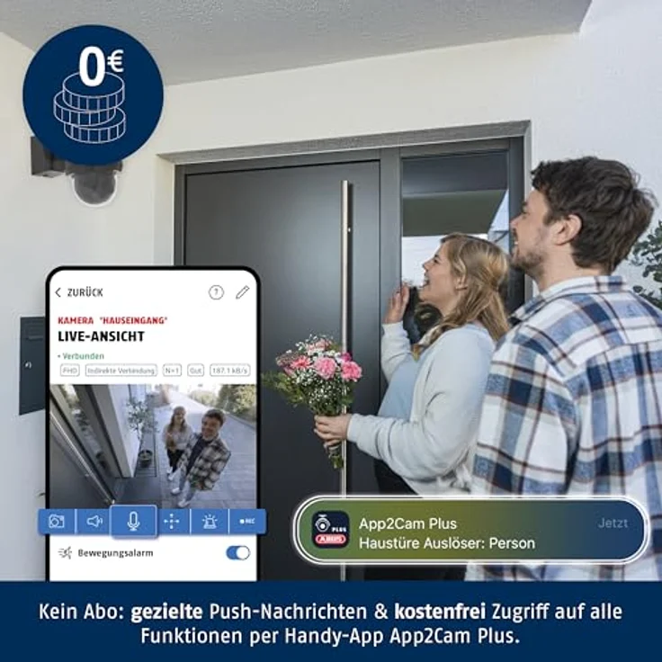 ABUS SmartLook Schwenken & Neigen Überwachungskamera, 4K-Aufzeichnung, Nachtsicht – Bild 5