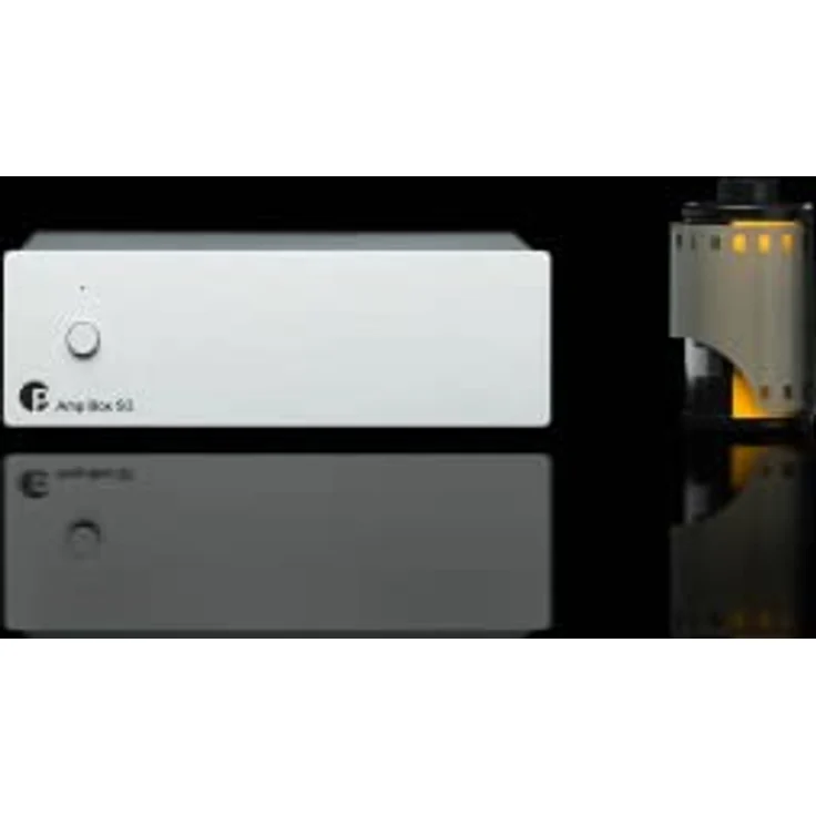 Pro-Ject Amp Box S3, Mikro-audiophiler Stereo-Endverstärker mit 2 x 50 W, Triggeranschluss, Silber – Bild 3