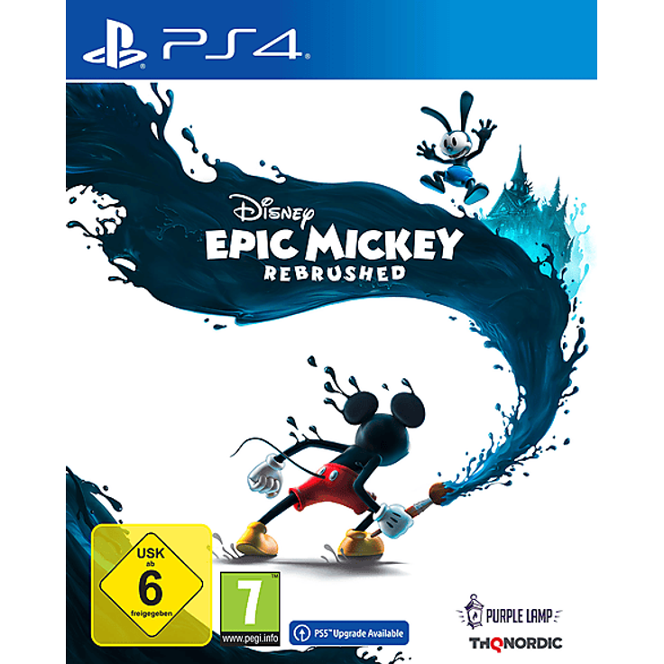 THQ NORDIC GMBH Disney Epic Mickey: Rebrushed, 3D-Platformer für PS4 mit verbesserten Grafiken und neuen Bewegungsfähigkeiten