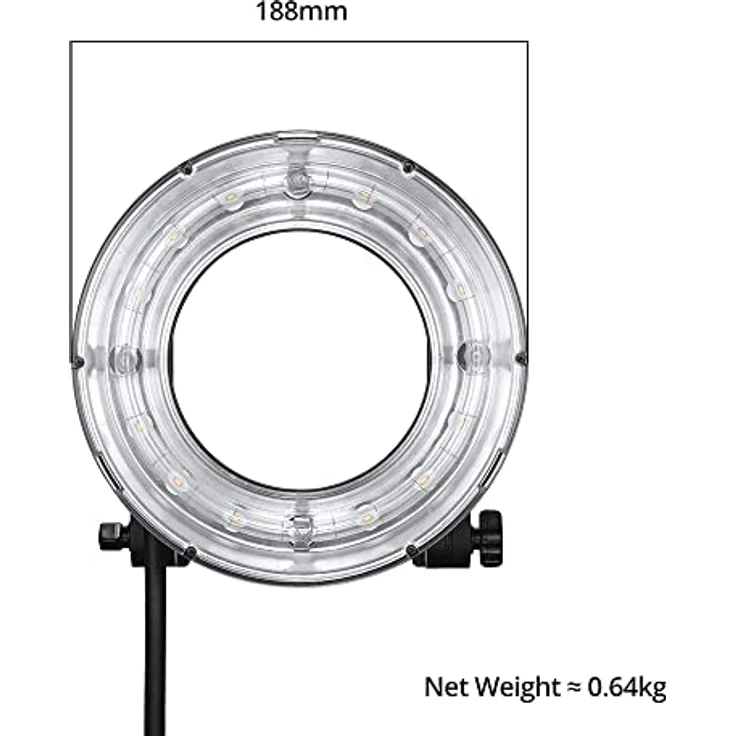 Godox R200 Ring-Makro-Blitzkopf, 200 Ws Hochleistungsring, Porträtaufnahmen, für Godox AD200/200Pro Outdoor-Portraitaufnahmen, Hochzeitsaufnahmen – Bild 2