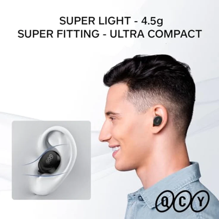 QCY Kabellose Ohrhörer TWS T27 (schwarz) mit Bluetooth 5.3 und 32 Stunden Laufzeit – Bild 9