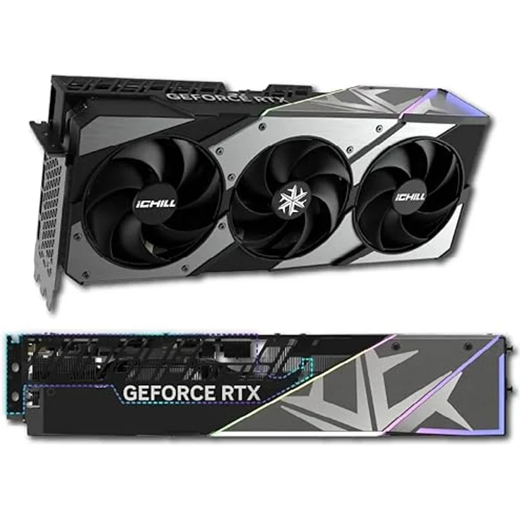 Inno3D GeForce RTX 5070 Ti iCHILL X3, 16 GB GDDR7 Grafikkarte mit robustem Dreifach-Lüfter-Kühlsystem und Boost-Taktfrequenz bis zu 2670 MHz – Bild 3