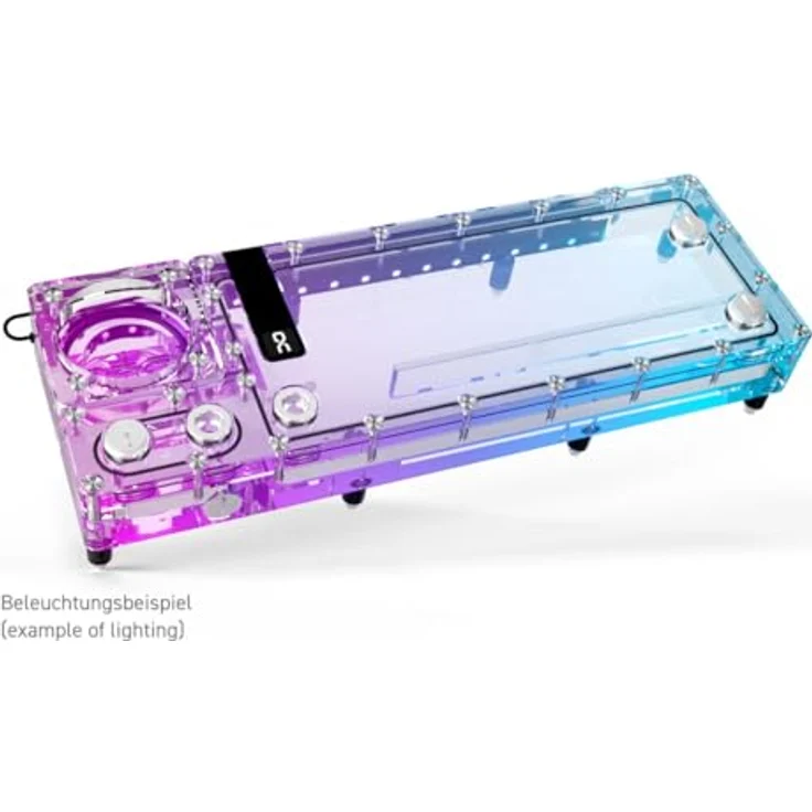 Alphacool Core Flat Reservoir 360 Rechts D5/VPP, aRGB Ausgleichsbehälter mit 500ml Volumen und 5 Anschlüssen – Bild 3