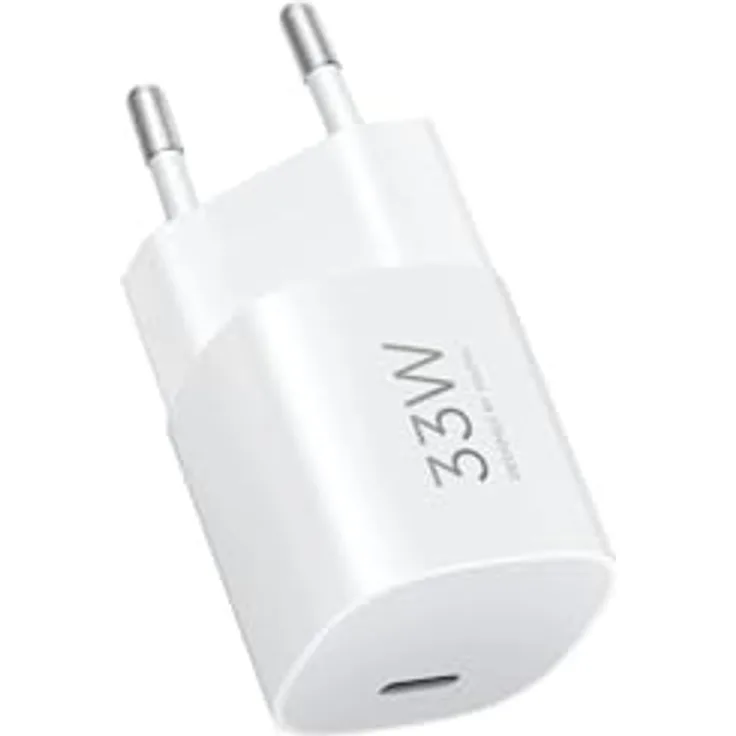 XIAOMI Wandladegerät GAN, 33 W Nano Power Adapter, 1 x USB Typ-C, drei Jahre Garantie