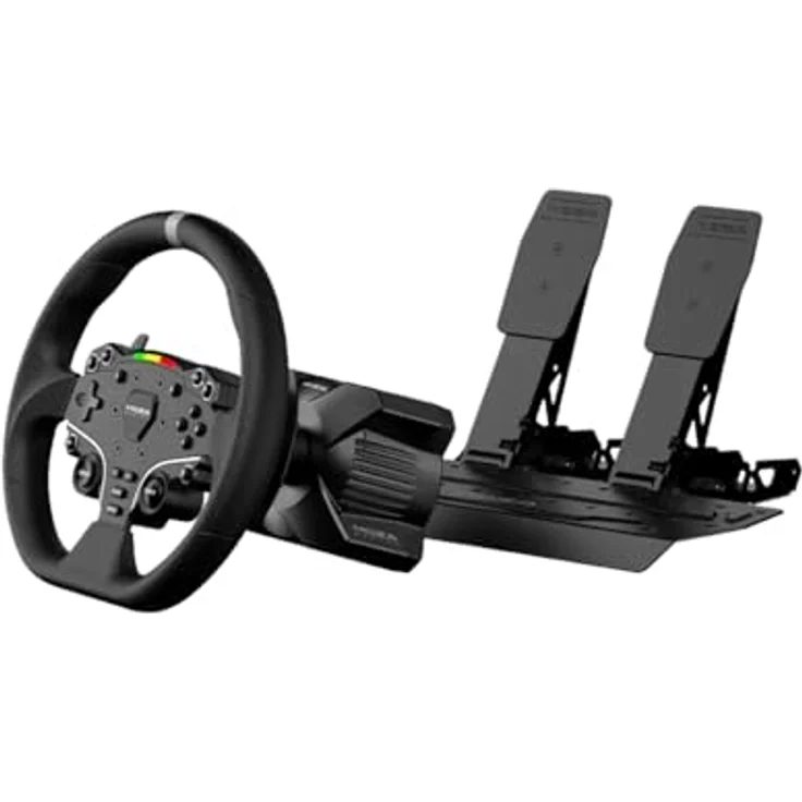 MOZA RACING R3 SET - Lenkrad- und Pedalset für Sim Racing, 280 mm Durchmesser, 3,9 Nm Drehmoment, Schwarz – Bild 1