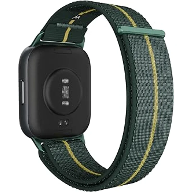 Motorola Moto Watch Fit, Smartwatch mit 1,9" OLED-Display, IP68 Wasserschutz, bis zu 16 Tage Akkulaufzeit, Trekking Green Armband – Bild 4
