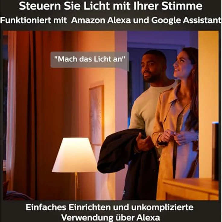 PHILIPS Hue White & Color Ambience Slim Recessed, 90mm 3er Pack, Smarter Deckenspot mit kalt-warmweißem Licht und 16 Millionen Farben – Bild 7